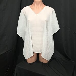 Eileen Fisher Plissé Poncho Top (A6)